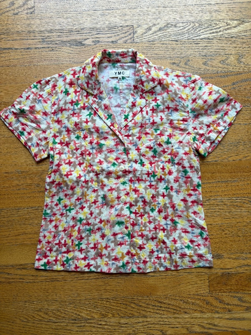 YMC women's pattern shirt - size UK 10